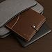TRISKY Leather Portfolio for Men and Women - Professional Brown Business Padfolio Men - Leather Folder Portfolio and Document Holder - Professional Binder and Folio Organizer