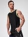 Liberty Imports Pack of 5 Men's Stretch Cool Dry Muscle Tank Tops Athletic Crewneck Sleeveless Workout Shirts (Black/White/Gray/Gradient Red/Gradient Blue, 4X-Large)