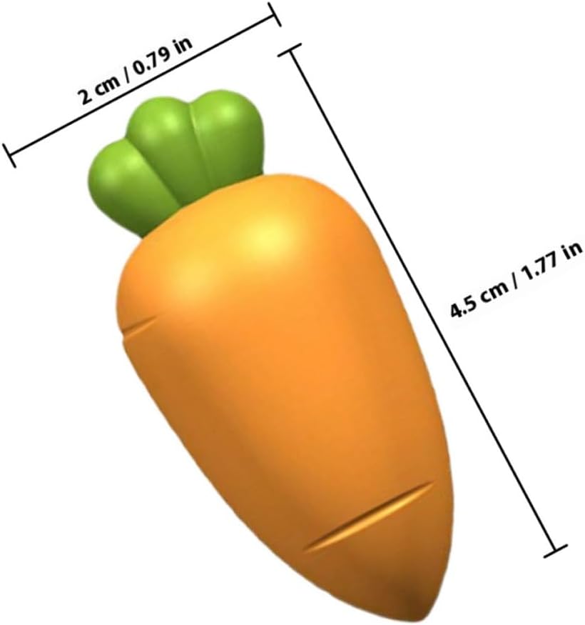 3 Piece Carrot Shape Silicone Bottle Stoppers for Wine Bottles