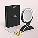Makeup Mirror LED Lighted with 1X / 7X Magnification, Anjou Vanity Mirror Battery-Powered, Removable, Double Side, 360° Rotation for Countertop Cosmetic Makeup