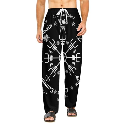 Men Women Pajama Pants, Soft Breathable Casual Lounge Pants with Drawstring Comfy Sleep Pajama Bottoms S-5XL