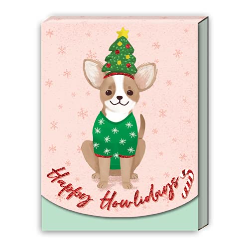 Image of Punch Studio Xmas Chihuahua Christmas Pocket Notepad (36711)
