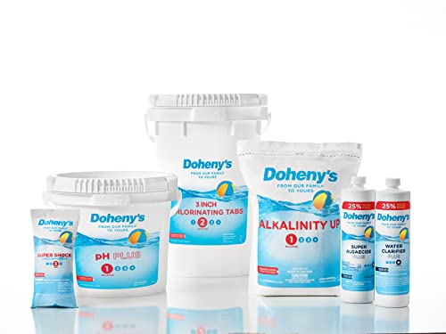 Doheny's Chlorine Super Shock | 100% Professional-Grade | Quickly Dissolving & Fast-Acting Granular Pool Sanitizing Treatment | Highly-Concentrated 68% Calcium Hypochlorite | 1 Lb Treats 10,000 Gallons | Made In The Usa | 12 X 1 Lb Bags #TOP7