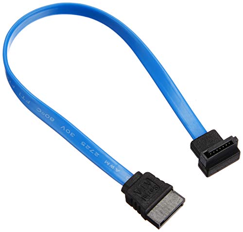 アイネックス シリアルATAケーブル L型コネクタ 20cm SAT-3002LBL