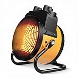 Air Choice 1500W Space Heater with Thermostat, Quick Heating Greenhouse Heater, Overheat Protection, 3 Heat Modes & 90° Tilt, Portable Outdoor Heater for Garage, Grow Tent, Tabletop or Indoor Use