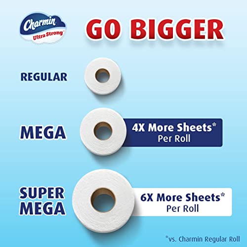 Image of Charmin Ultra Strong Toilet Paper 6 Mega XL Rolls, 363 Sheets Per Roll (Packaging May Vary)