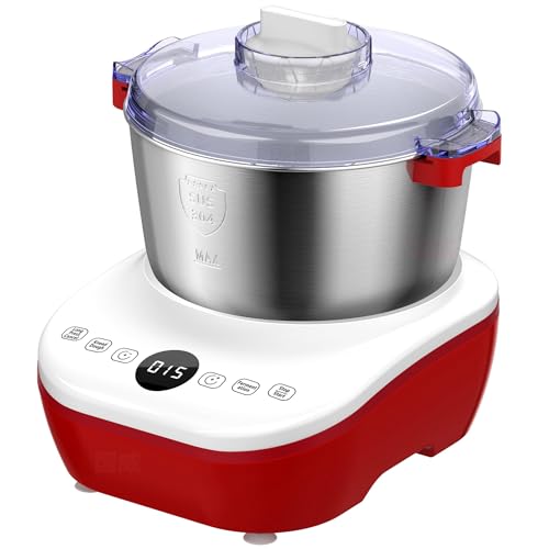 Electric Dough Mixer 5Qt with Ferment Function, Dough Maker with 304 Stainless Steel Bowl,...