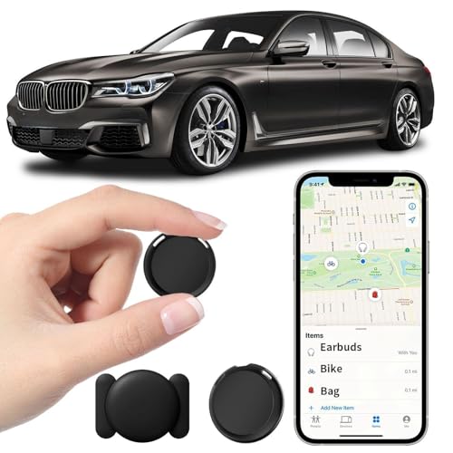 No Subscription Mini GPS Tracker for Vehicles Work with Find My(iOS Only)...