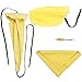 Alnicov Kit d'entretien de nettoyage pour saxophone avec 3 pièces de chiffon de nettoyage et brosse d'embout buccal Outil d'entretien d'instruments de musique (jaune)