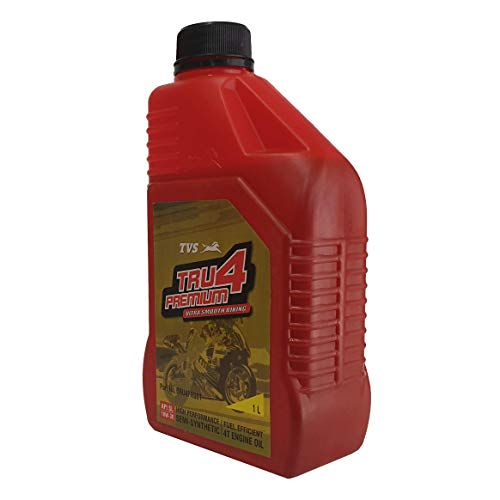 Image of TVS Tru4 Premium 10W30 4T Semi Synthetic Oil For Bike (900Ml).