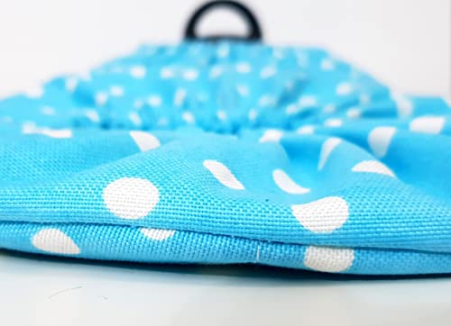 Dlk - 2 X Thick Fabric Steam Catcher - Cotton Steaming Cloth Cooking - (8-11) Inch / (20-28) Cm Rice Lid Cover, Rice Brewing Cover - Steam Trap Set Of 2 - Mix (1 Pc Blue And 1Pc Magenta) (Rcc-P) #TOP6