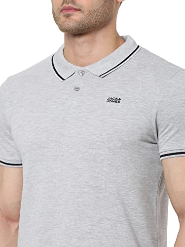 Image of Jack & Jones Men's Yellow Polo Collar Slim Fit T-Shirt