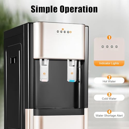 Refroidisseur d'eau de bureau et commerce compact format colonne verticale - 5