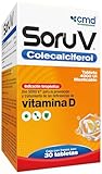 CMD - SORU V - Colecalciferol (Vitamina D) - Medicamento Vitamínico - 1 Caja con 1 Frasco de 30 Tabletas (INDIVIDUAL)