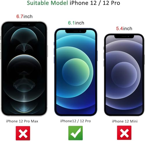 Image of Tempered Glass for iPhone 12 / iPhone 12 Pro Screen Protector [Military Grade Shatterproof & Longest Durable] Screen Protector iPhone 12 / iPhone 12 Pro Tempered Glass Full Coverage