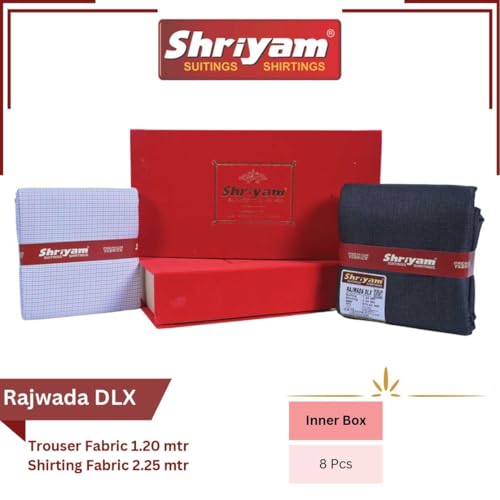 Image of Unstitched Plain Shirt and Trouser Fabric Combo Gift set - Cotton Blend Material - 2.25m Shirt Cloth - 1.20m Pant Cloth