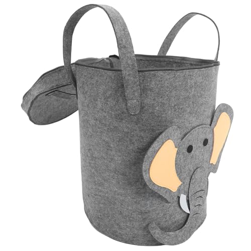 SWETRACE Großer Filz aufbewahrungskorb mit Deckel und Griff Faltbarer...