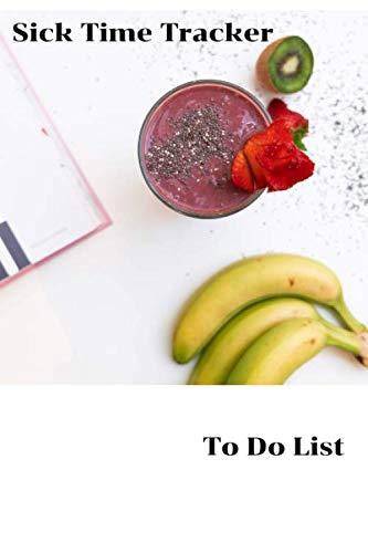 Sick Time Tracker. To Do List: To Do List Logbook 6"x9" Black & White interior with white paper, 100 pages Great gift Ideas for him and her on any ocuasion
