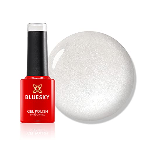 Bluesky Gel Nail Polish, Milky White, Mini, A046, White, Long Lasting, Chip Resistant, 5ml (Requires Drying Under UV LED Lamp)
