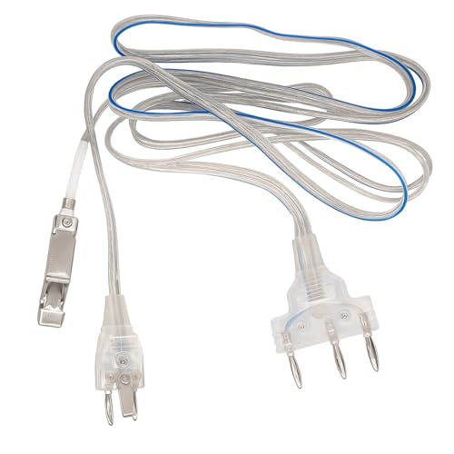 TACHUNE Fencing Body Wire for Foil/Sabre – Durable Stainless Steel Conductive Hand Line with Standard Pin Plug, Flexible & Lightweight Design for Training and Competition