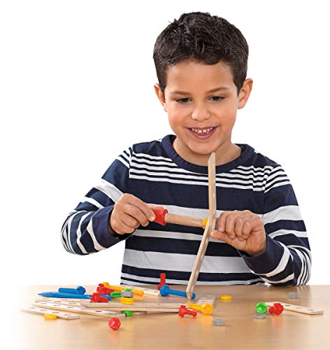 Eichhorn 100039048 - Hubschrauber 225-teilig Holz-Konstruktions-Set, 5 verschiedene Modelvarianten baubar – Bild 6