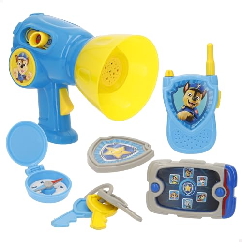 ColorBaby La Patrulla Canina Chase Pack megáfono misión walkie-Talkie, Placa, Reloj, Panel de Control, Diseño Colorido, Plástico Resistente, Juegos de rol, Juguetes niños + 2 años (39130)