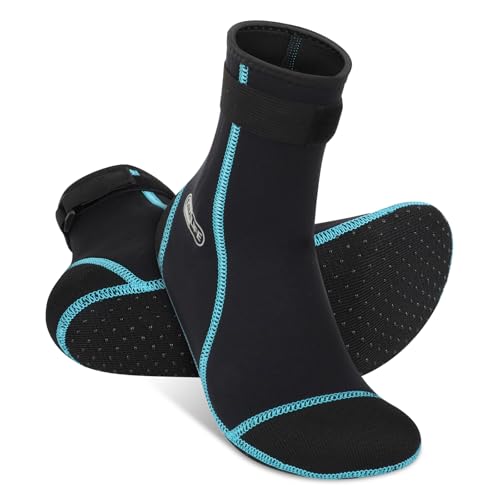 Gimilife Calzari Neoprene, Calzari Surf 3mm, Calzari Beach Volley Tennis Calzari per Uomo e Donna, Calzini da Immersione per snorkeling, nuoto, vela, kayak