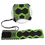 EastyGold Football Kick Trainer Soccer Training Aids Hands Free Throw Sole Practice Equipment for Kids with Adjustable Belt Elastic Rope Fits Ball 3, 4,and 5