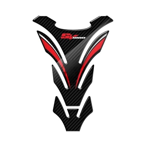 Autocollant protecteur de réservoir moto SV1000 aspect carbone
