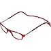 Produktbild Herren Damen Lesebrille Magnet trennbar schwarz klassische Form und Farben leicht Federbügel Matt Look (1.5, Rot)
