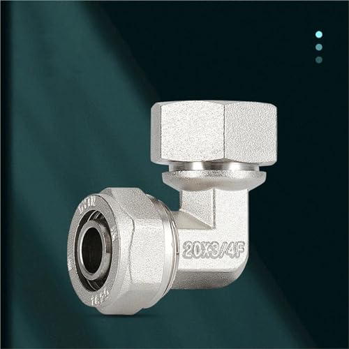 Racor codo Pex 1216 DN15 rosca hembra BSPP para tubería multicapa aluminio 4