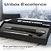 BASTION® Luxury Carbon Fiber Bolt Action Pen, Durable Professional Ballpoint Pen for Travel, School and Work Birthday Gift Idea - Carbon Fiber and Stainless Steel