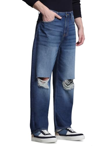 Image of Jack & Jones Men's Loose Fit Jeans | High Rise | Jeans for Men