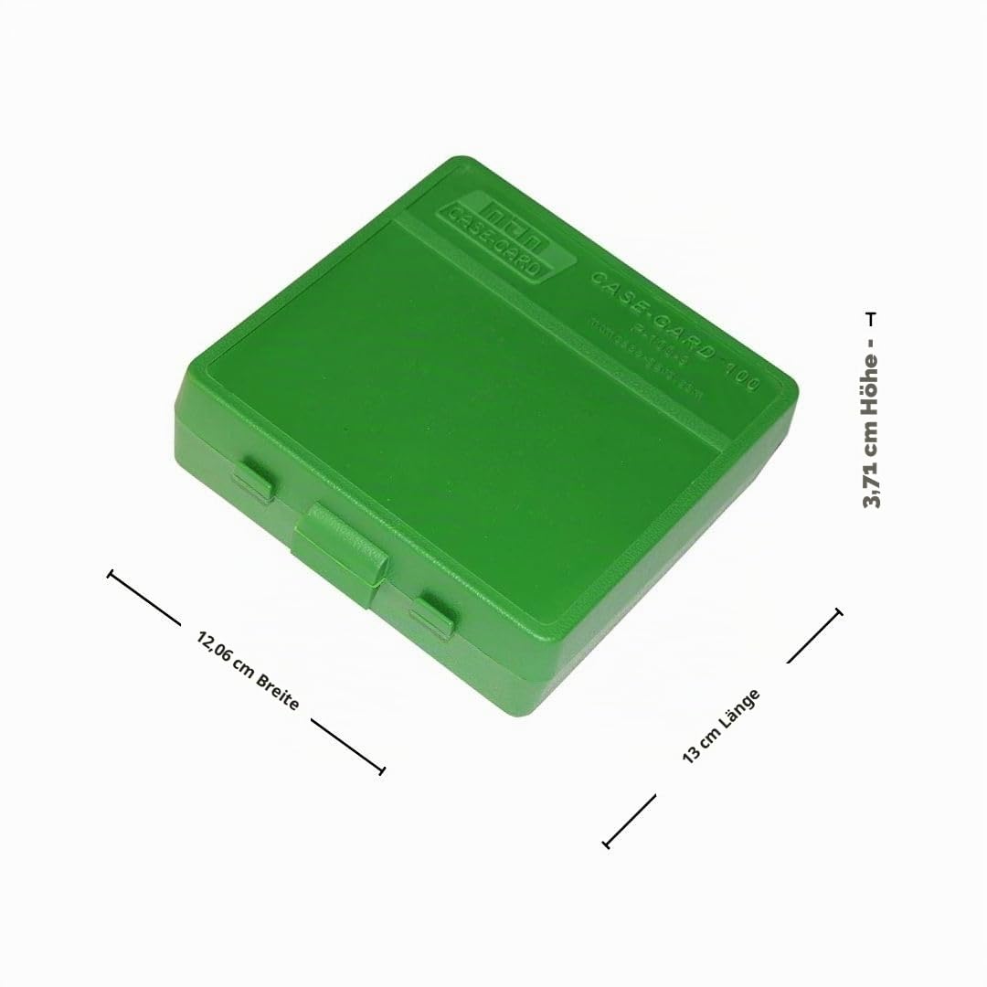MTM 100 Round Flip-Top Ammo Box 380/9MM Cal (Grün), Ansicht 2