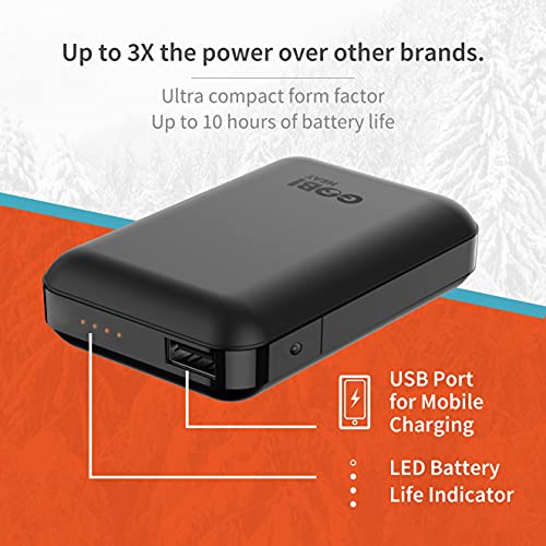 Dune Men’s Heated Vest - 10 Hrs Of Heat | 3 Heat Zones | With Battery & Charger | Machine Washable | All Day Warmth Onyx #TOP4