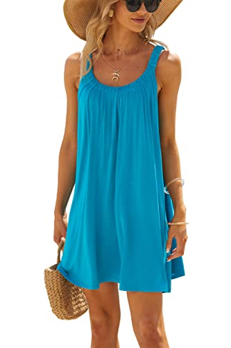 ANGGREK Damen Badeanzug Bikini Cover Ups Strand Cover Ups Kleider Sommer...
