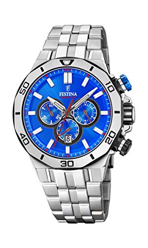 Preisvergleich Produktbild Festina Unisex Erwachsene Chronograph Quarz Uhr mit Edelstahl Armband F20448 / 2