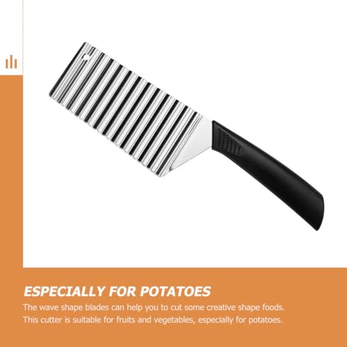 Cortadora de papas ondulada de acero inoxidable Mikikit 2 piezas miniatura 3