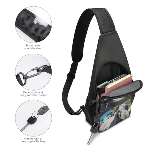 Morrales Sling Bag Ligero Cruzado para Senderismo miniatura 4