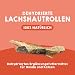 MAIKAI Packung 8 Geräucherte für Hunde Lachshautrollen - Getreidefrei Proteinreich Natürliche Hundeleckerli Kauknochen Alternative Trockenfisch Omega 3 Zahnpflege