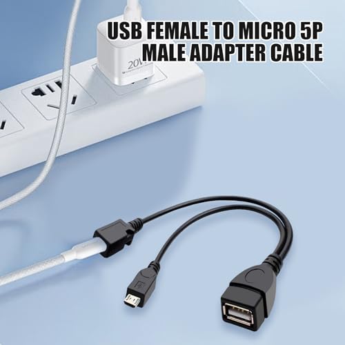 Joynine Adaptador USB a Micro USB, Cable OTG Compatible con Dispositivos Streaming y Multimedia, Adaptador OTG, OTG Multifuncional para Teléfonos Móviles,Cable OTG Fire TV Stick - imagen 5