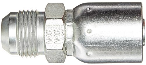 Image of EATON Weatherhead Coll-O-Crimp 06910E-510 Male Rigid Fitting, SAE 37 Degree, AISI /SAE 12L14 Carbon Steel, 1 /2 inch Hose ID, 5 /8 inch Tube Size