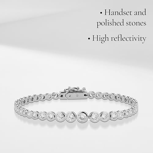 NADRI Tennis Bracelet – Jordan RD Tennis Bracelet with Brilliant-Cut Cubic Zirconia Stones, Tennis Bracelets For Women, Bridal Jewelry3