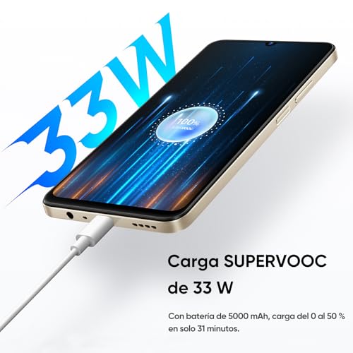 realme C53 Smartphone Android Desbloqueado, teléfono móvil con Doble SIM, cámara AI de 50MP, Pantalla LCD de 6,74" y 90 Hz, 8 GB de RAM y 256 GB de ROM, batería de 5000 mAh, Gold Champion - Imagen 5
