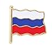 Produktbild Happyyami Nationalflagge Stifte Emaille Anstecknadel Kupplung Zurück Brosche Stifte Corsage Abzeichen Kostüm Requisiten für Kleidertaschen Rucksäcke (Russland)