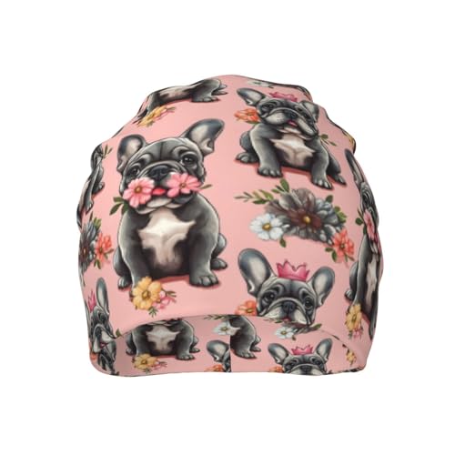 Gorro Beanie con Estampa de Bulldog Francés miniatura 6