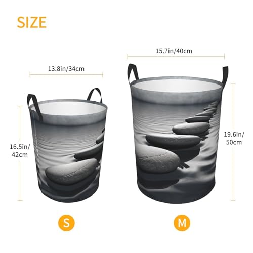 Panier à linge de qualité supérieure en tissu imperméable et résistant gris - 6
