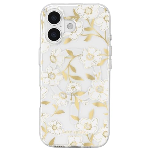 Image of kate spade new york iPhone 17 Case - Sunshine Floral Gems | Compatible with MagSafe - Lightweight Designer Case for iPhone 17 with Anti-Scratch Coating and Sunshine Floral Design