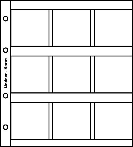 Lindner Karat Coin Page K9 K9, for 9 Coin Holders