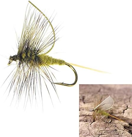 L-MEIQUN, 1pc Artificial Insect bait Fly Fishing Lure trout fly fishing hooks tackle with case box